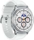 Samsung Galaxy Watch8 Classic, Bluetooth, 46mm, Galaxy AI, Stainless Steel with Hybrid Strap, White Sold By Amazon EU
