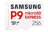 Samsung P9 Express microSD 256 GB, High-Speed Gaming Memory Card for Nintendo Switch 2, 800 MB/s Read, 4K UHD Video, Consoles and Cameras