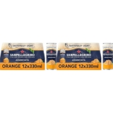 San Pellegrino Italian Sparkling Drinks Tastefully Light Sparkling Orange Canned Soft Drink 12 x 330ml 64k Cals per Can (Pack of 2)