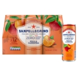 San Pellegrino Italian Sparkling Drinks Zero – Peach & Clementine 12x330ml (£6.80/£7.60 S&S)