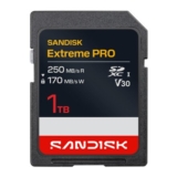 SanDisk Extreme Pro SD Card 1TB, 250 MB/s, UHS-I
