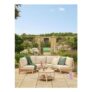 Santorini Natural Curve 5 Piece Outdoor Sofa Set