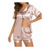 Satin Pjs Set Two Piece Silk Pyjamas for Ladies