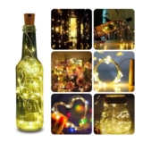 Satiskid 9-Pack Cork Bottle Lights, Battery Operated, 2m Copper Wire