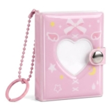 Satiskid Mini Photo Album with Keychain, 32 Pockets