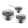 Saucepan Set Nonstick with Glass Lid 162024cm,