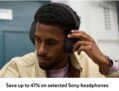 Save up to 47% on selected Sony headphones Via Vodafone Very Me Rewards App (Unique Discount Code Required)