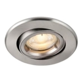 Saxby GU10 Satin Nickel Fire Rated Cast Adjustable Downlight – 50W