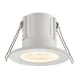 Saxby Integrated LED IP65 Fire-Rated Downlight – Matt White