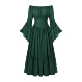 Scarlet Darkness Women Maxi Dress Medieval Costume Corset