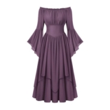 Scarlet Darkness Womens Medieval Maxi Dress with Corset