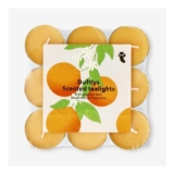 Scented Tealights with Blood Orange Fragrance – 18 Pcs