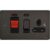 Schneider Electric Ultimate Flat Plate – Switched Cooker Control Unit (Black Nickle) – GU4201BBN
