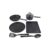 Scoville 6-Piece Aluminium Cookware Set, Black