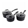 Scoville Neverstick Non-Stick Aluminium 3 Piece Saucepan Set