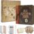 Scrapbook Kit, 10×10 Inch DIY Photo Album, 20 Sheets 40 Pages, Kraft Paper Scrapbooking Supplies, Hardcover, Creative Gift for Anniversary Travel Valentine