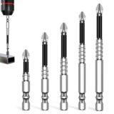 Screwdriver Drill Bit Set for DIY Repairs PH2 Impact Driver Bits 5 Sizes Sold by FANXIX UK / FBA