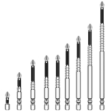 Screwdriver Drill Bit Set with PH2 Impact Driver Bits in 9 Sizes – Sold by FANXIX UK / FBA