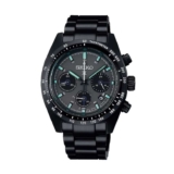 Seiko Prospex Black Series Night Speedtimer Solar Chronograph Black Bracelet Watch