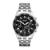 Sekonda Jenson Mens 44mm Chronograph Quartz Watch with Stainless Steel Bracelet Date Window – Prime Deal