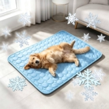 Self-Cooling Mat for Dogs and Cats, Thin Cooling Blanket Dog Summer Dog Mat Bed Cooling Blanket Non-Slip Cooling Pad Portable Washable Pet Cooling Mat for Home, Car, Travel (Blue, 50x40cm)