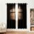 Semi Transparent Sheer Curtains, 2 Panels Net Curtain for Windows, Eyelet Curtain for Living Room Soft Comfortable Suitable for Kitchen, Living Room, Study, Black 46 X 54 Inches