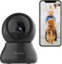 Septekon 2K FHD WiFi Camera Security Camera indoor – Wireless Baby Camera, Pet Camera – 360 Pan Tilt Security Camera – Cloud Storage – Night Vision CCTV Camera Works with Alexa – H40i, Black