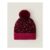 Sequin Pom-Pom Beanie Hat Red