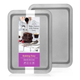 Set of 2 Baking Trays for Oven Non Stick