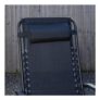 Set of 2 Black Multi Position Textoline Zero Gravity Chairs