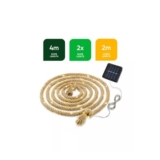 Set of 2 X 35LED 4M Solar Rope Lights