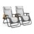 Set of 2 XXL Premium Heavy Duty Padded Zero Gravity Chairs