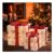 Set of 3 Light-up Christmas Present Boxes with Bow