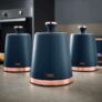 Set of 3 Tower Cavaletto Kitchen Canisters, Blue. Free C&C