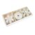 Shabby Chic Wooden Snowflakes, Gold Patterned Christmas Tree Decorations, 24