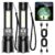 Shadowhawk 2 Pack LED Torch Rechargeable, Super Bright 2200LM Flashlight with COB Light,Built-in Battery. Sold By HKYueqihangLTD FBA