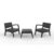 Shaf Miami Tete A Tete Bistro Set Graphite (instore – Walsall)