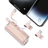 Sharge Flow Mini 2, 5000mAh PB, 22.5W PD w/Dual Plugs, Built-in Cable – Prime Exclusive. Sold By Khermit Technology Limited / FBA