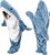 Shark Blanket Onesie Shark Hoodie for Adults and Kids, Cozy Flannel Shark Costume Shark Sleeping Bag