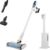 Shark Clean & Empty Cordless Vacuum Cleaner with Auto-Empty System, Lightweight Anti Hair Wrap Vacuum with Pet & Crevice Tools, 40 Mins Run-Time, Charging Dock, LED Headlights, White/Blue, BU3521UK