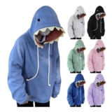 Shark Hoodie Unisex UK Long Sleeve Fleece Oversized Novelty Sweatshirts