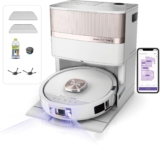 Shark PowerDetect UV Reveal Robot Mop and Vacuum, Auto-Empty Charging Dock, Anti-Allergen HEPA Filtration, Self-Cleaning and Drying Mop, Stain Detect, Dirt Detect, White AV3010XEUKWH