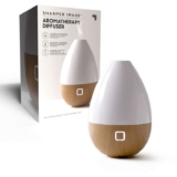 Sharper Image Aromatherapy Diffuser with USB Light – Wood – W/Code – Free C&C
