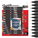 Sharpie Creative Marker Acrylic Paint Pens Water-Based Paint Markers No-Bleed Ink Writes on Most Surfaces