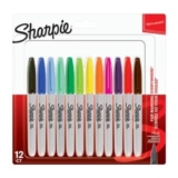 Sharpie Permanent Markers, Fine Point 12pk
