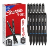 Sharpie S-Gel Pens 0.7mm Blue Ink 12 Pack