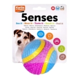 Sharples Beef Scented Five Senses Rubber Dog Ball, Medium