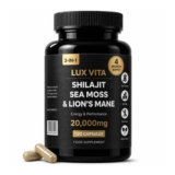 Shilajit, Sea Moss & Lions Mane Capsules – 3-in-1 – £9.68 S&S Voucher