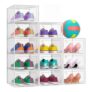 Shoe Box with 12PCS Waterproof Shoe Storage Boxes