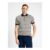 Short Sleeve All over Jacquard Knitted Polo in Dark Navy